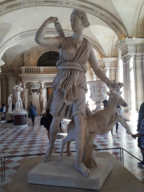 Artemis with a Doe (Roman goddess Diana)