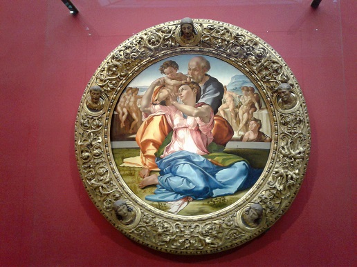 The Holy Family with the Infant St. John the Baptist, known as the 'Doni Tondo'