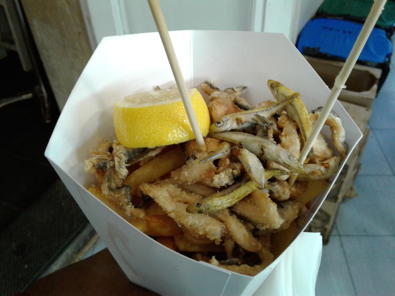 Fried Anchovies and Squid