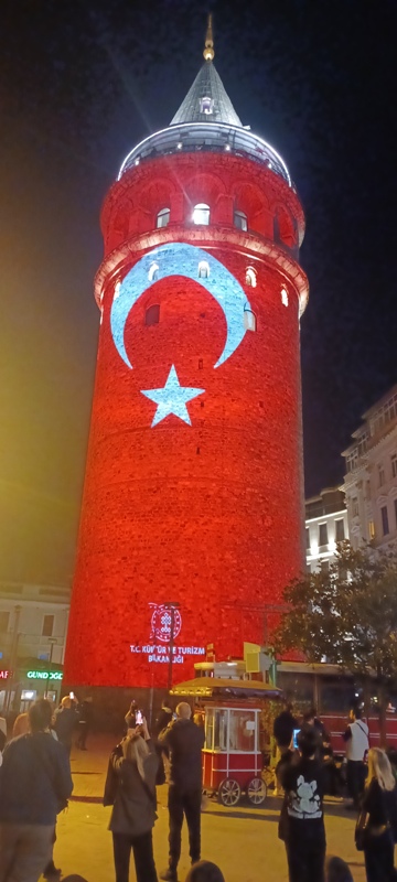 Galata Tower Light Show