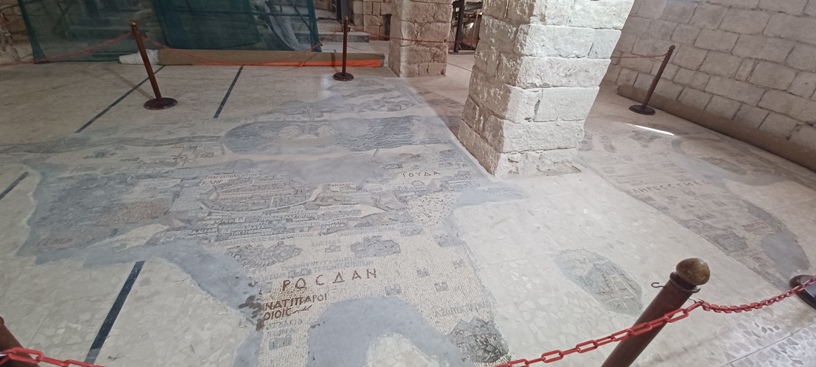 Madaba Greek Orthodox Church Mosaic Map 1