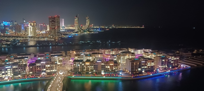 Pearl of Qatar at Night