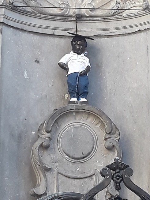 Peeing Boy Statue in Brussels