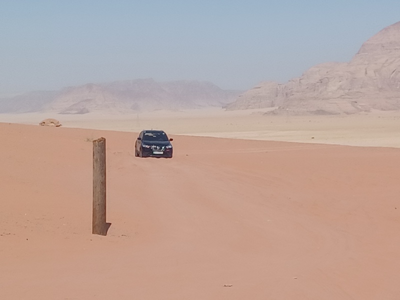 Wadi Rum Car Stuck in Desert